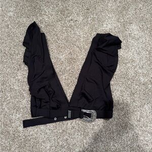 Onia Black bikini top